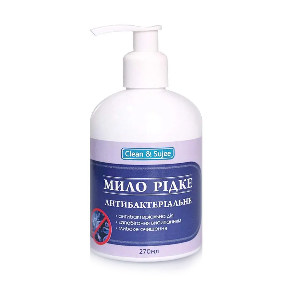 Рідке мило Clean &amp; Sujee Антибактеріальне, 270 мл
